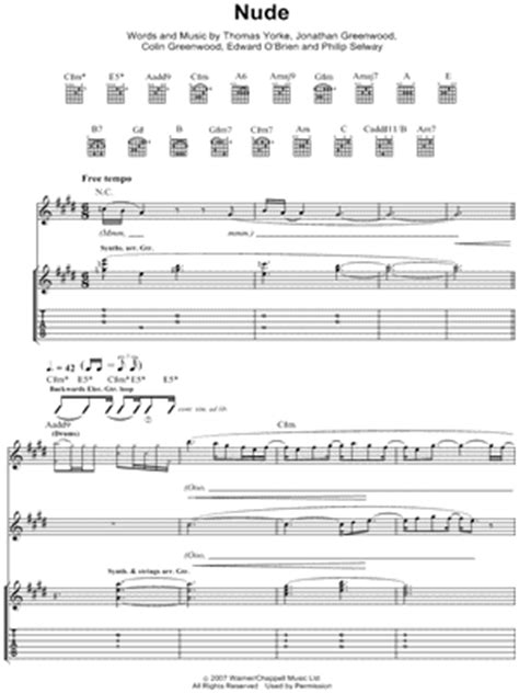 nude radiohead tab|Nude 2 Tab by Radiohead 